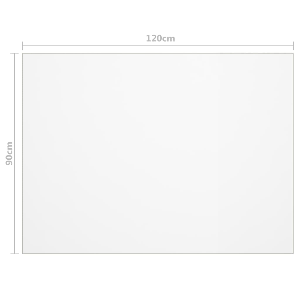 Protezione Tavolo Trasparente 120x90 cm 1,6 mm PVC | homemem39