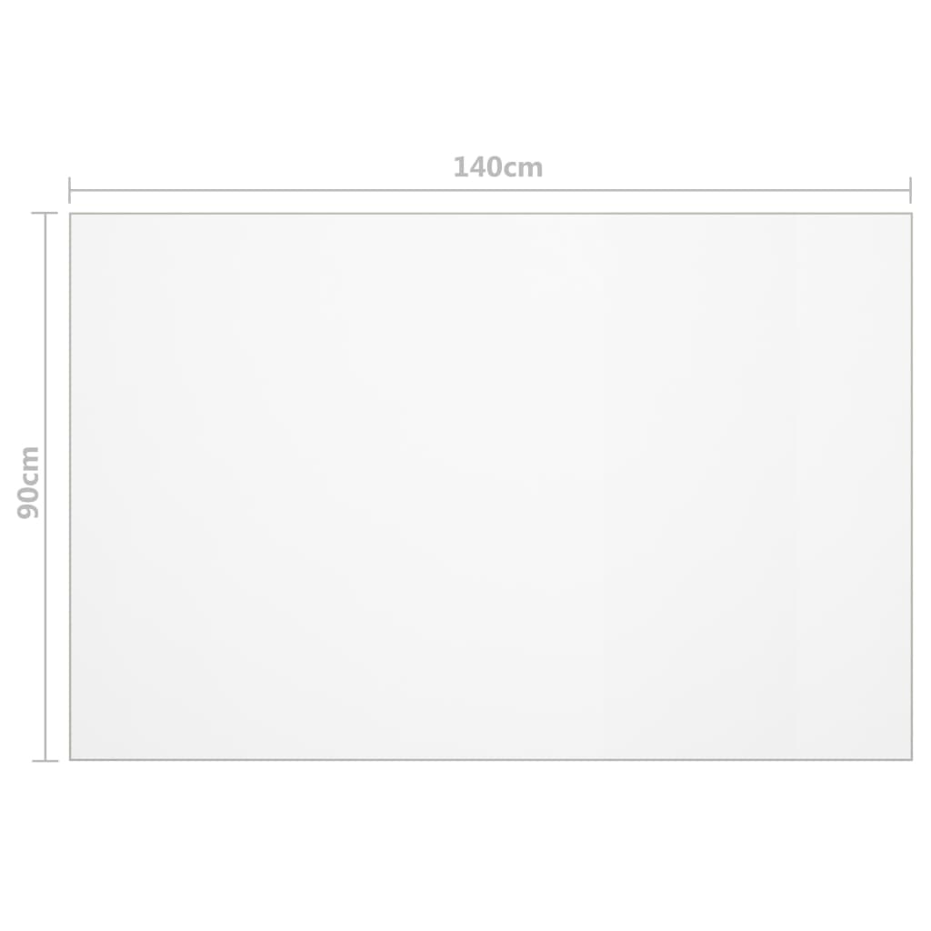 Protezione Tavolo Trasparente 140x90 cm 1,6 mm PVC - homemem39