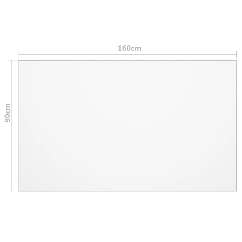 Protezione Tavolo Trasparente 160x90 cm 1,6 mm PVC | homemem39
