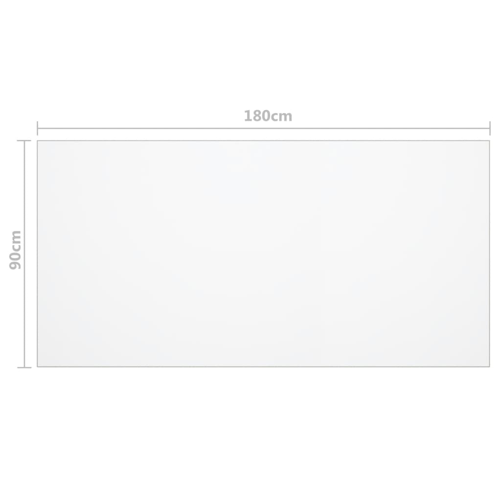 Protezione Tavolo Trasparente 180x90 cm 1,6 mm PVC | homemem39