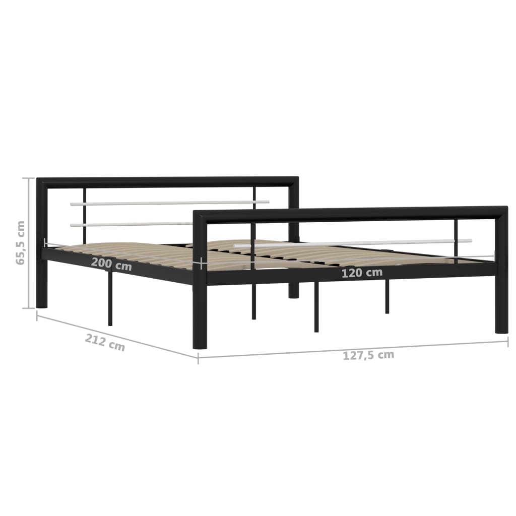 Giroletto Bianco e Nero in Metallo 120x200 cm