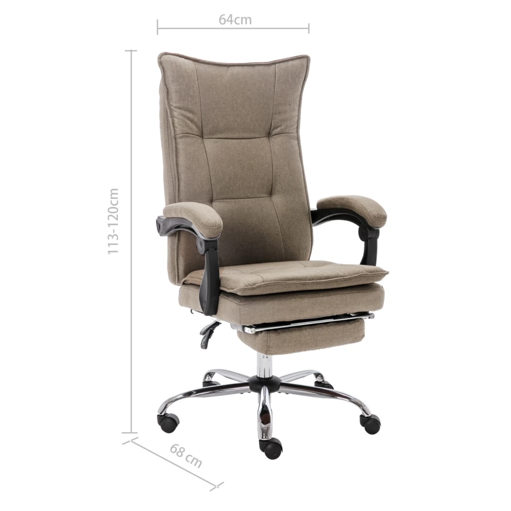 Sedia da Ufficio Grigio Talpa in Tessuto | homemem39