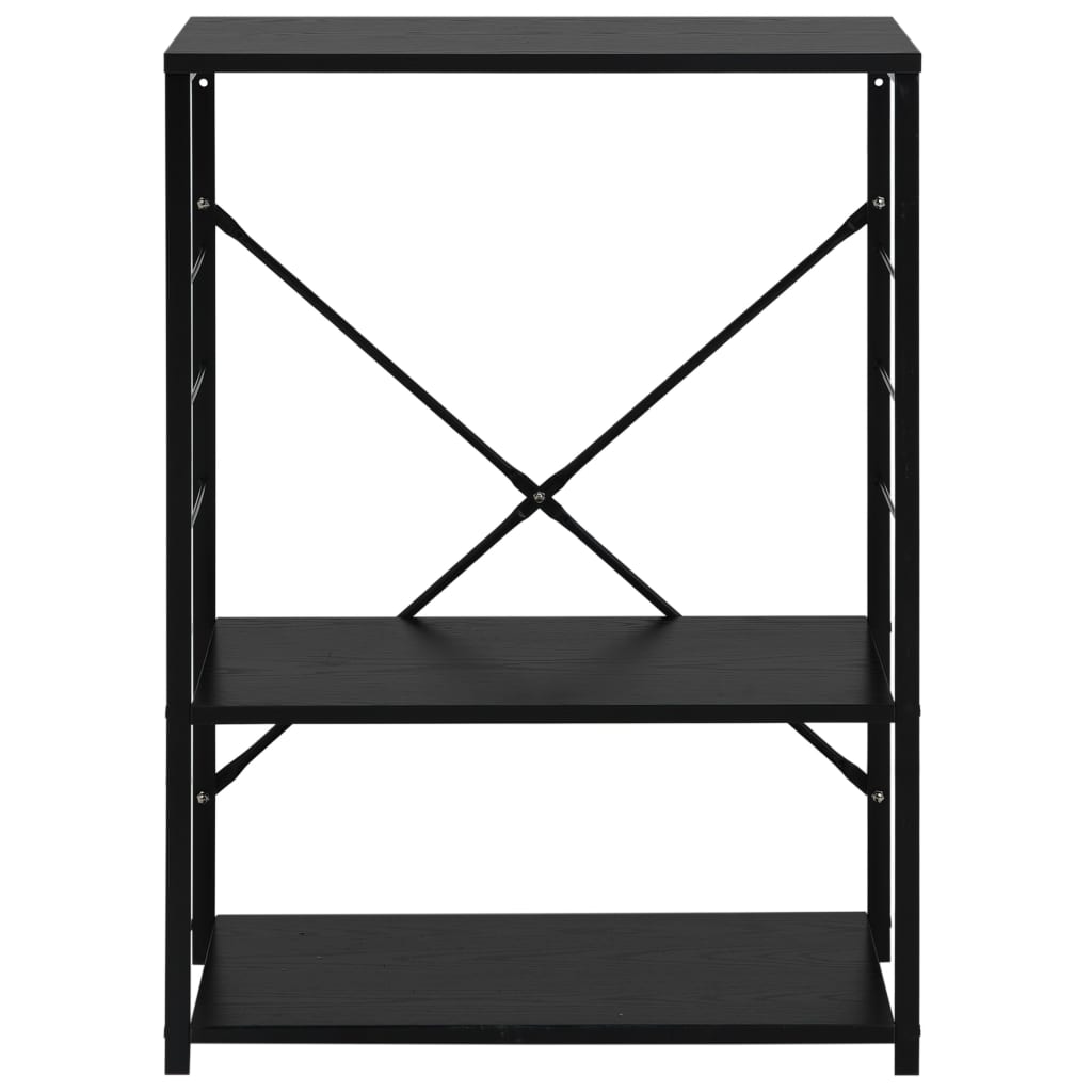 Mobile per Microonde Nero 60x39,6x79,5 cm Legno Multistrato - homemem39