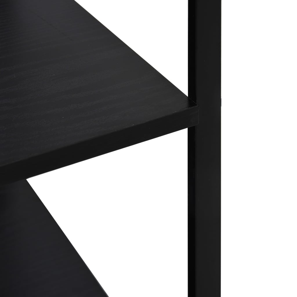 Mobile per Microonde Nero 60x39,6x79,5 cm Legno Multistrato - homemem39
