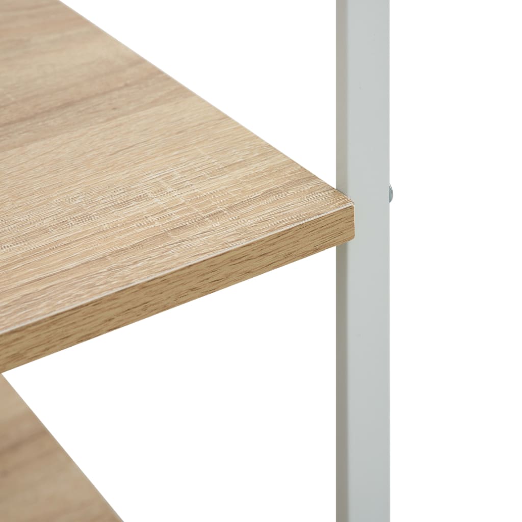 Mobile Microonde Bianco Rovere 60x39,6x79,5cm Legno Multistrato - homemem39