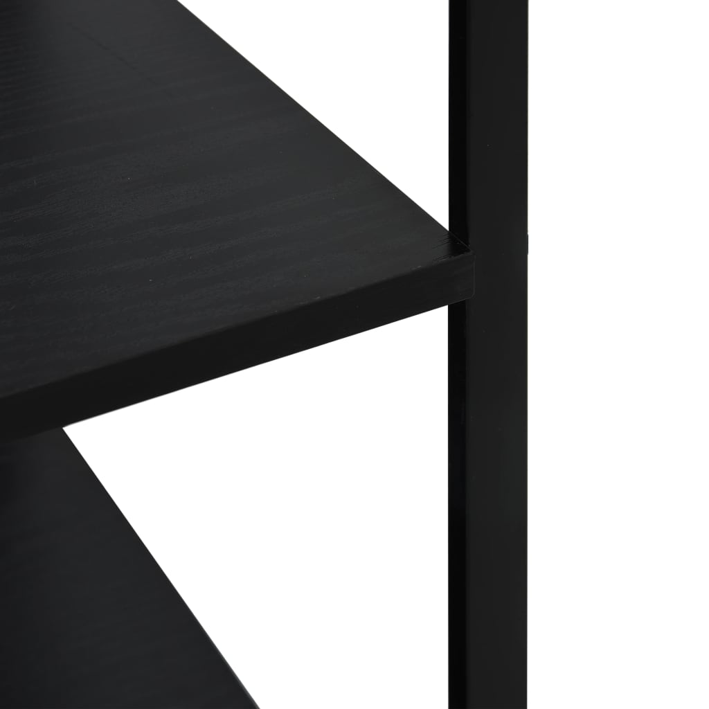 Mobile per Microonde Nero 60x39,6x123 cm Legno Multistrato - homemem39