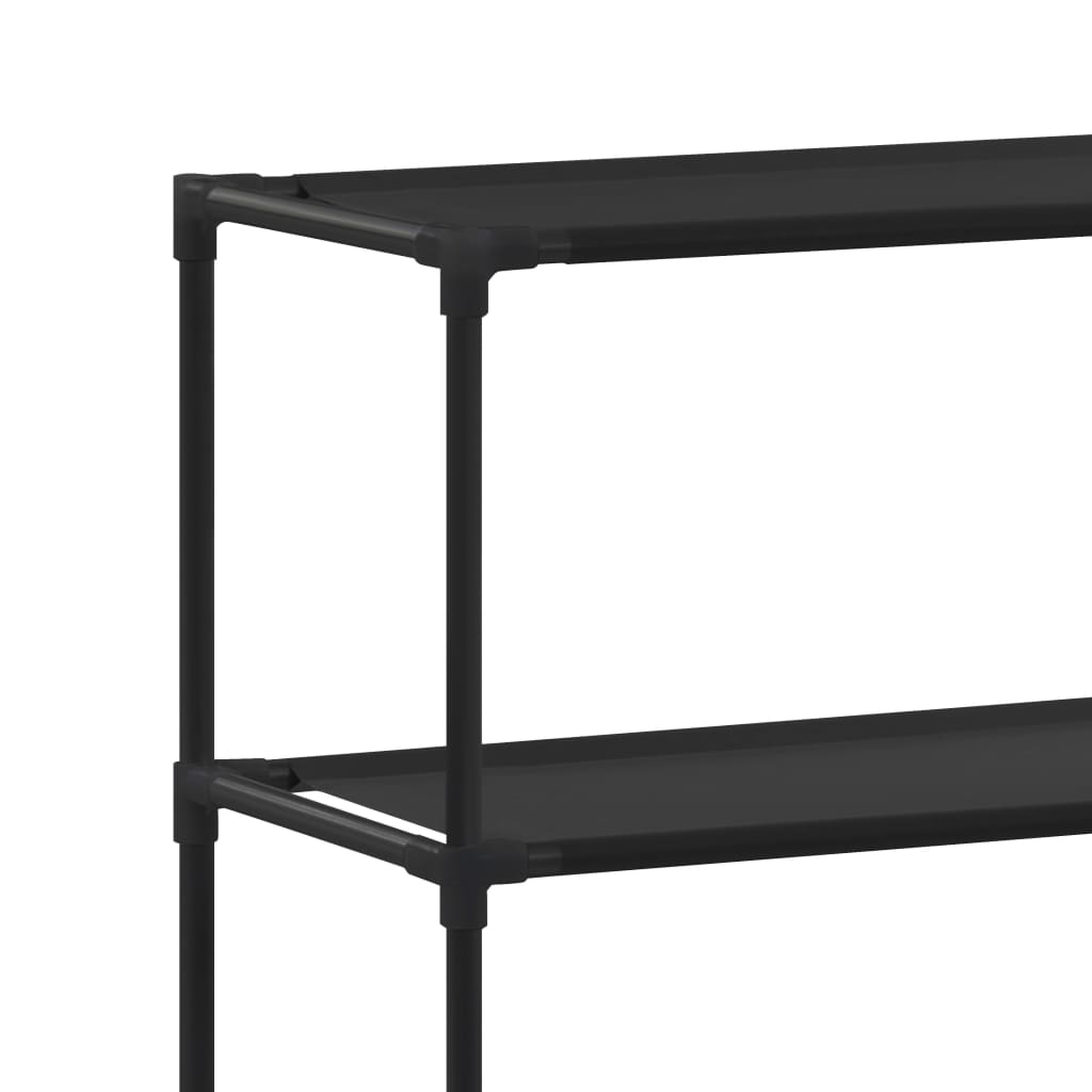 Scaffale per Lavatrice con 3 Ripiani Nero 69x28x169 cm - homemem39