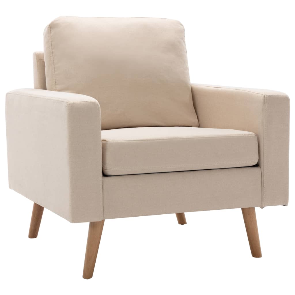 Poltrona Crema in Tessuto - homemem39