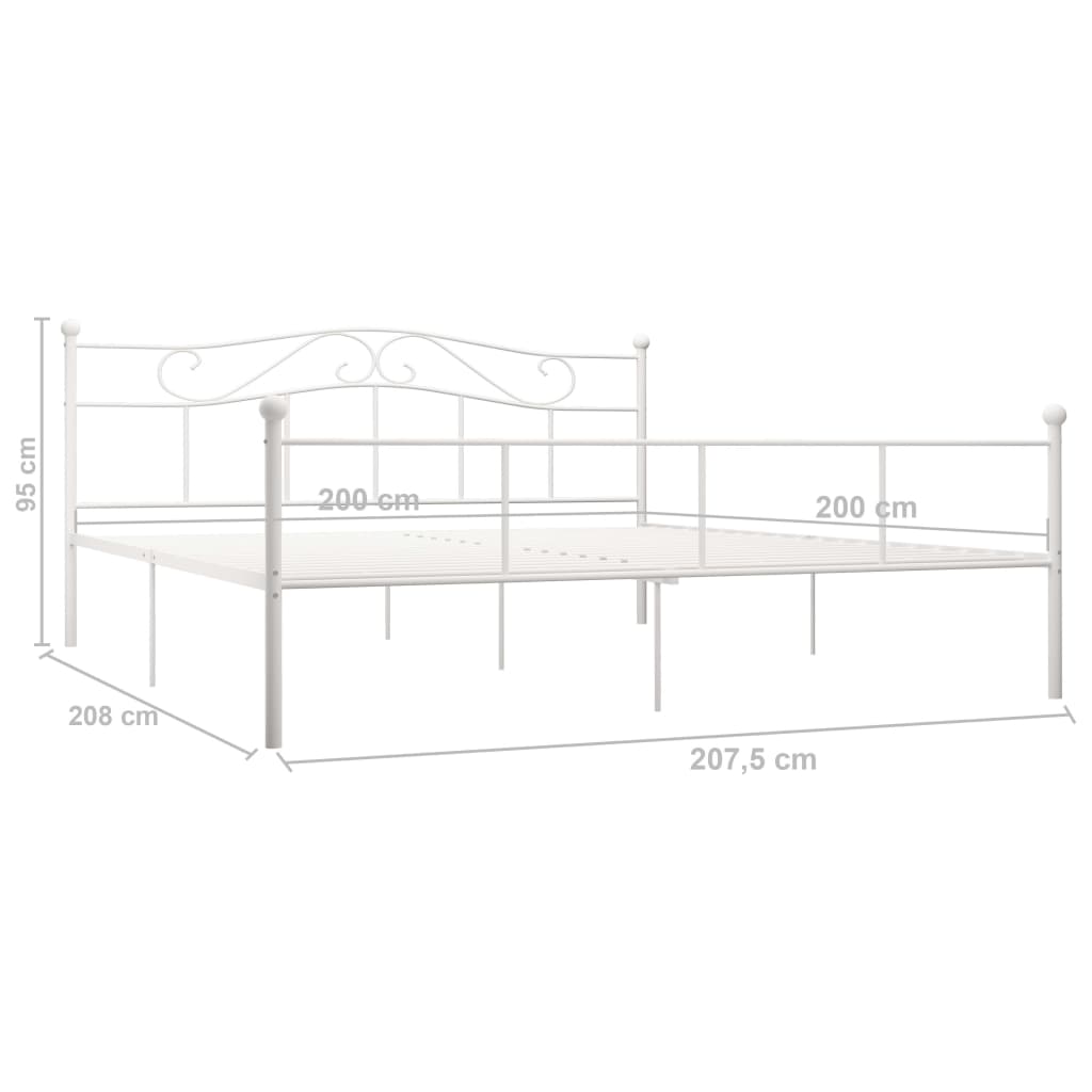 Giroletto Bianco in Metallo 200x200 cm | homemem39