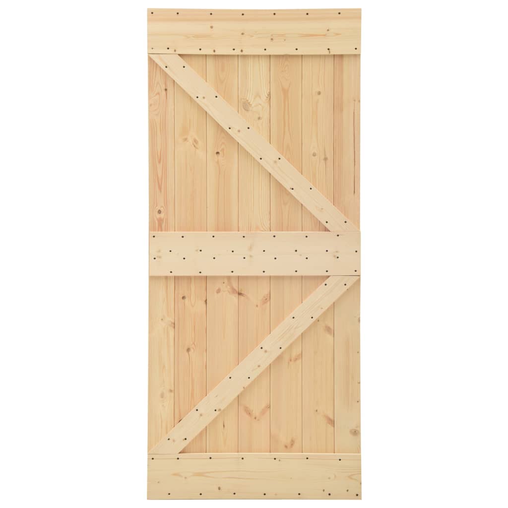 Porta 90x210 cm in Legno Massello di Pino - homemem39