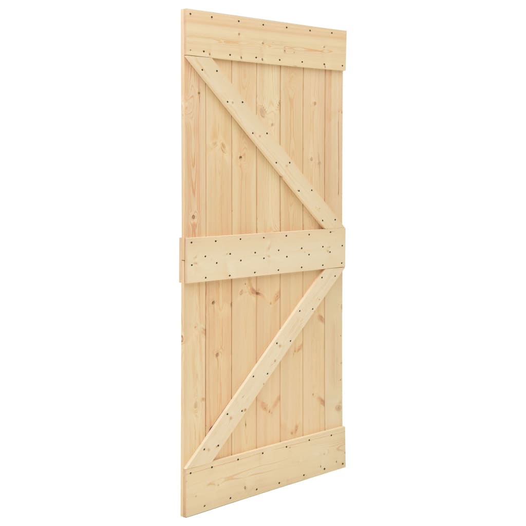 Porta 90x210 cm in Legno Massello di Pino - homemem39