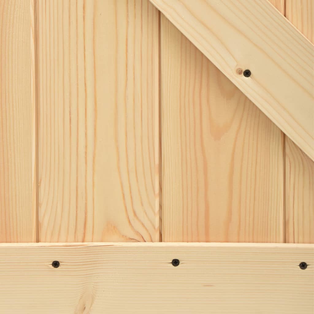 Porta 90x210 cm in Legno Massello di Pino - homemem39