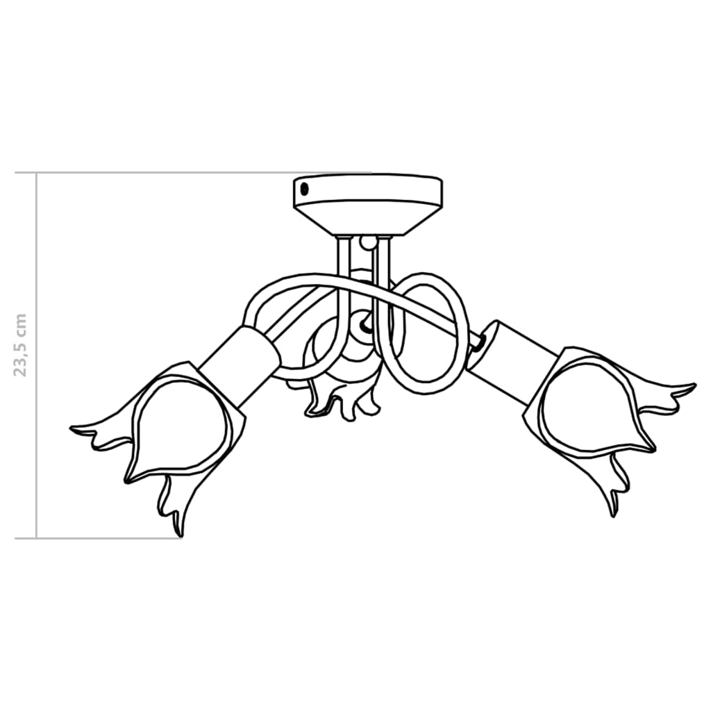 Lampadario con Paralumi in Vetro per 3 Lampadine E14 Tulipano | homemem39