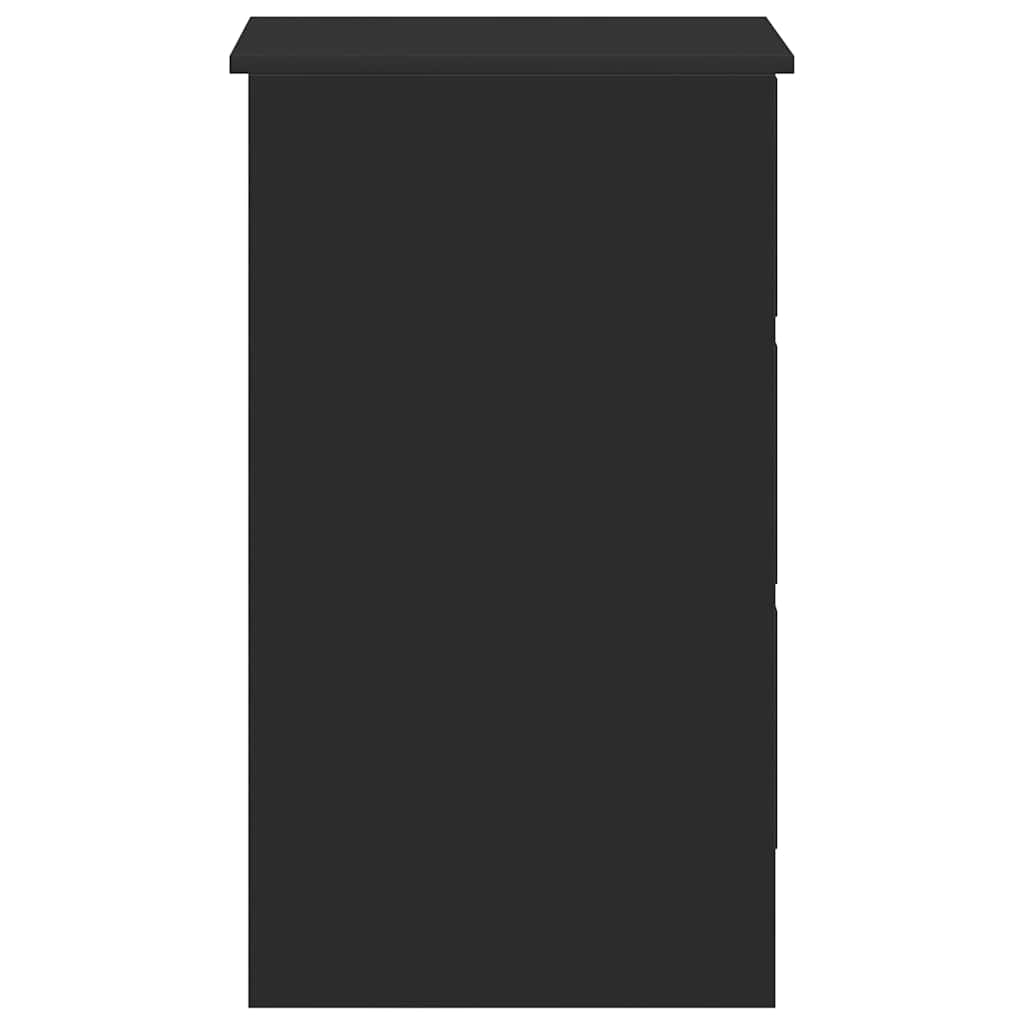 Scrivania Nera 90x45x76 cm in Legno Multistrato - homemem39