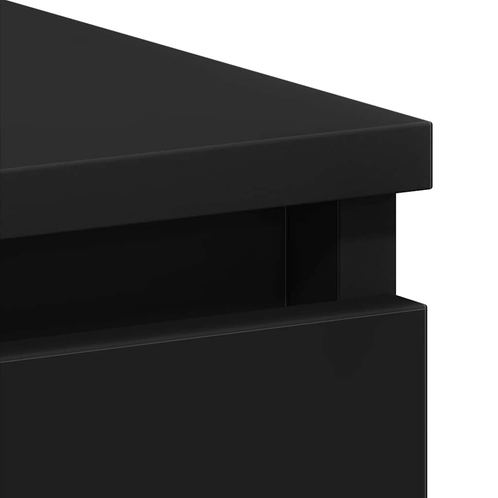 Scrivania Nera 90x45x76 cm in Legno Multistrato - homemem39