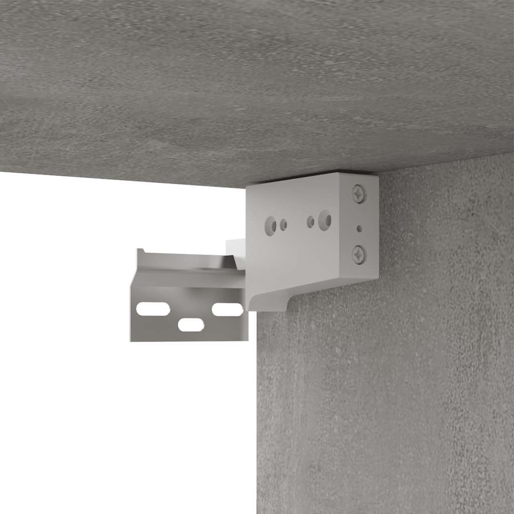Mobile Porta TV Grigio Cemento 80x30x30 cm in Legno Multistrato - homemem39