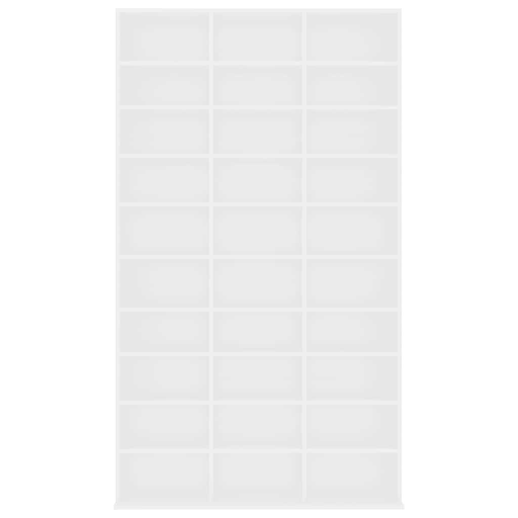 Armadietto TV Bianco 102x23x177,5 cm in Legno Multistrato - homemem39