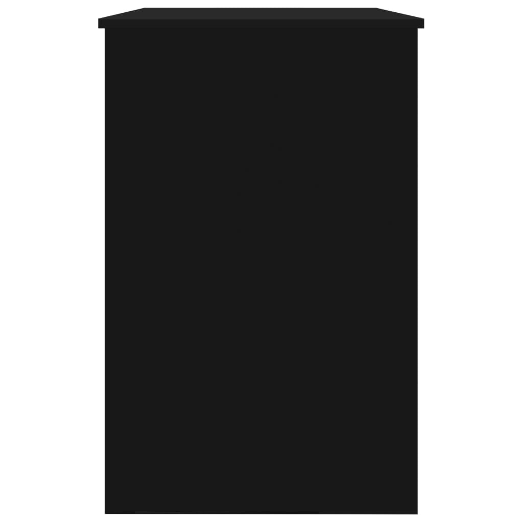 Scrivania Nera 100x50x76 cm in Legno Multistrato - homemem39