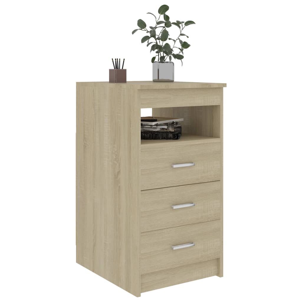 Cassettiera Rovere Sonoma 40x50x76 cm in Legno Multistrato - homemem39