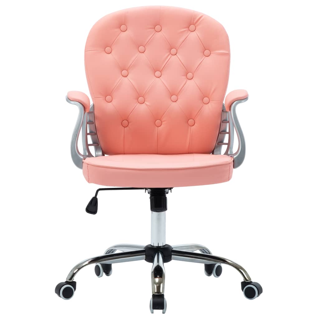 Sedia da Ufficio Girevole Rosa in Similpelle - homemem39