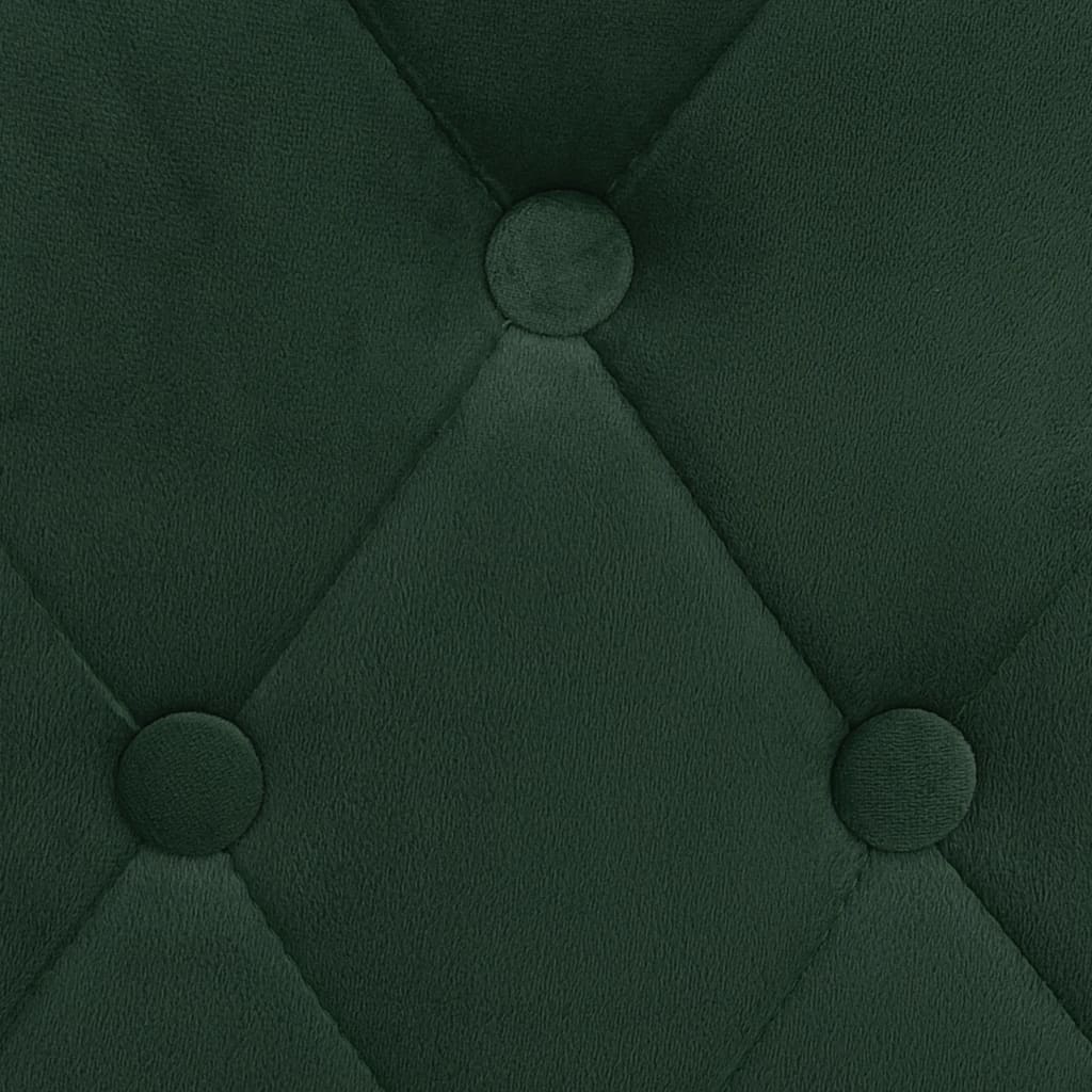 Sgabelli da Bar 2 pz Verde Scuro in Velluto - homemem39