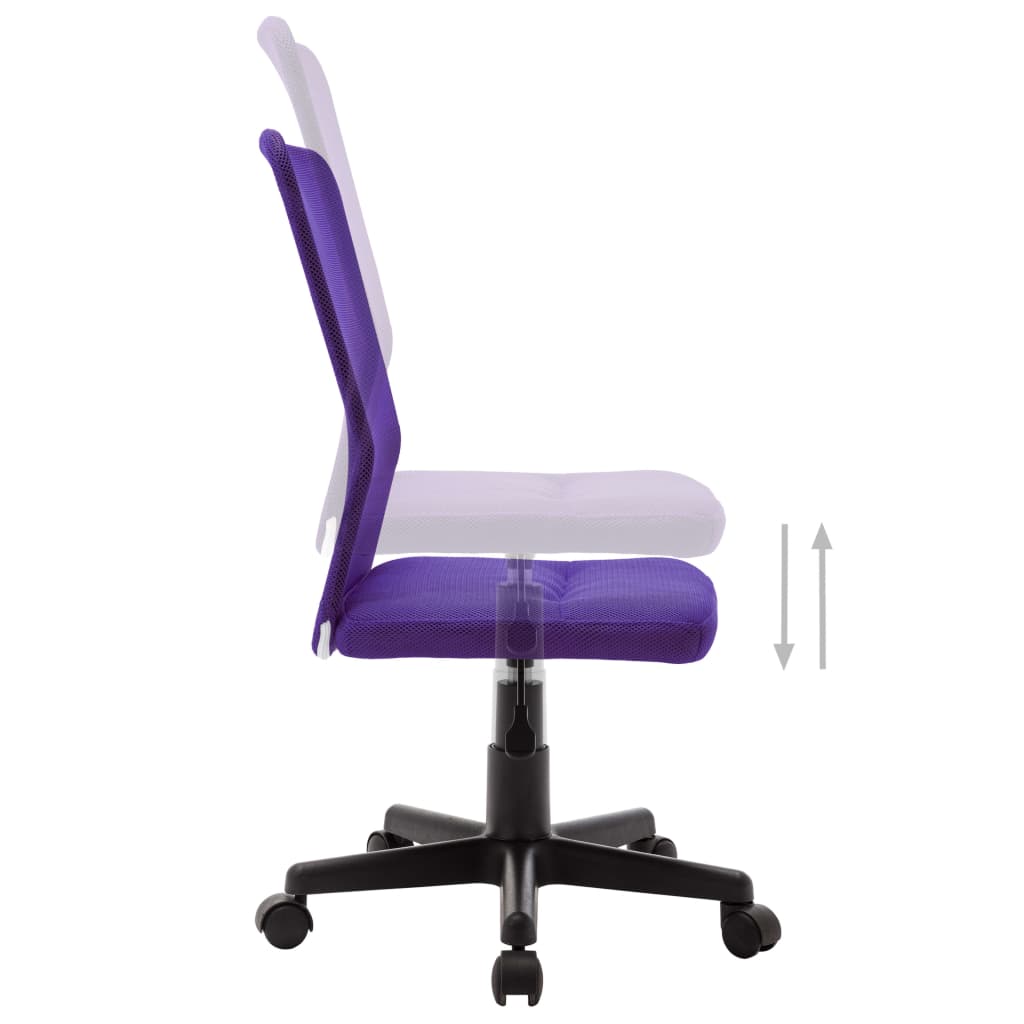 Sedia da Ufficio Viola 44x52x100 cm in Tessuto a Rete - homemem39