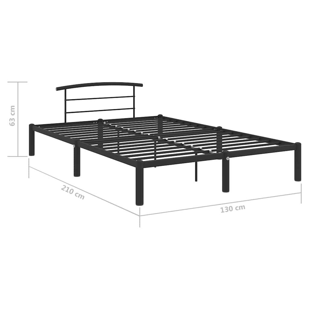 Giroletto Nero in Metallo 120x200 cm | homemem39