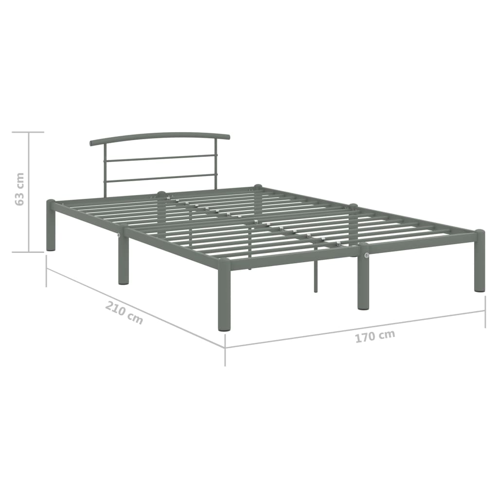 Giroletto Grigio in Metallo 160x200 cm | homemem39