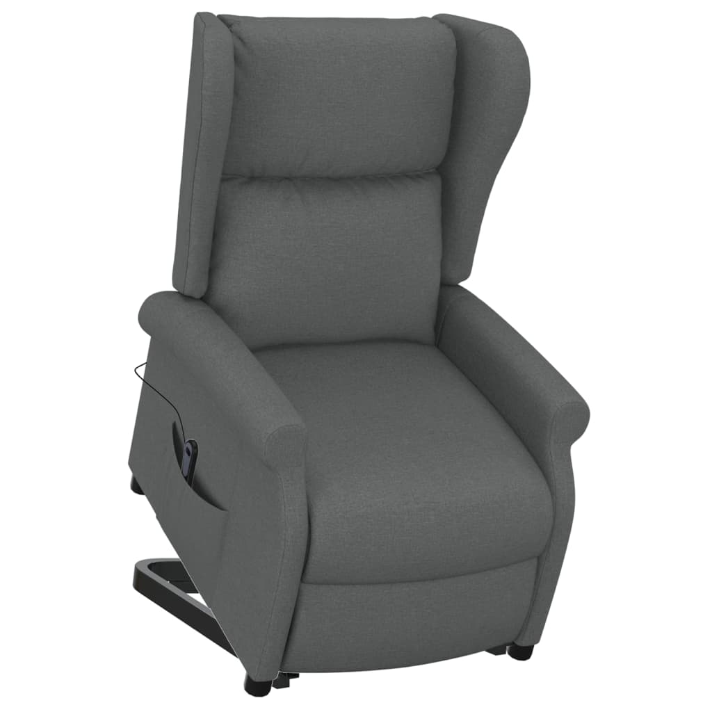 Poltrona Alzapersona in Tessuto Grigio Scuro - homemem39