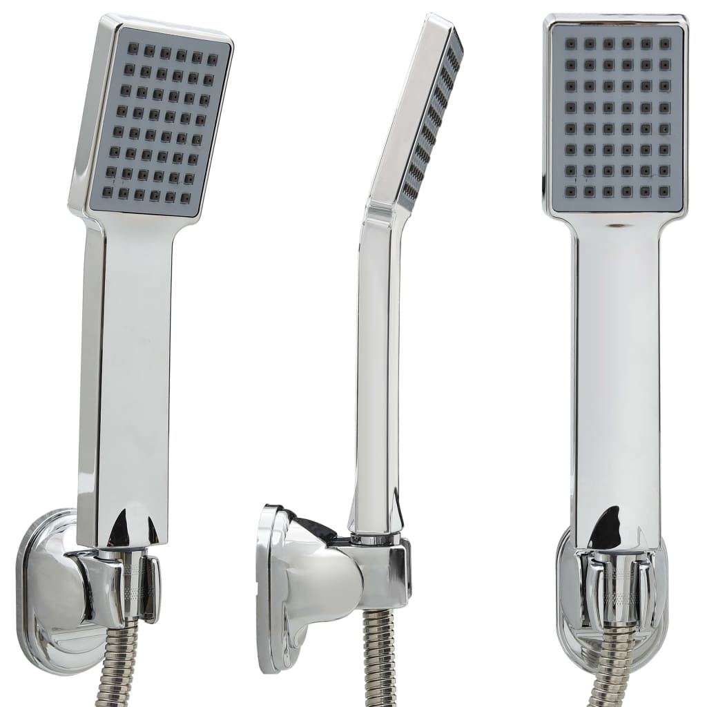 Soffione Doccia Manuale con Tubo 1,5 m Cromato - homemem39