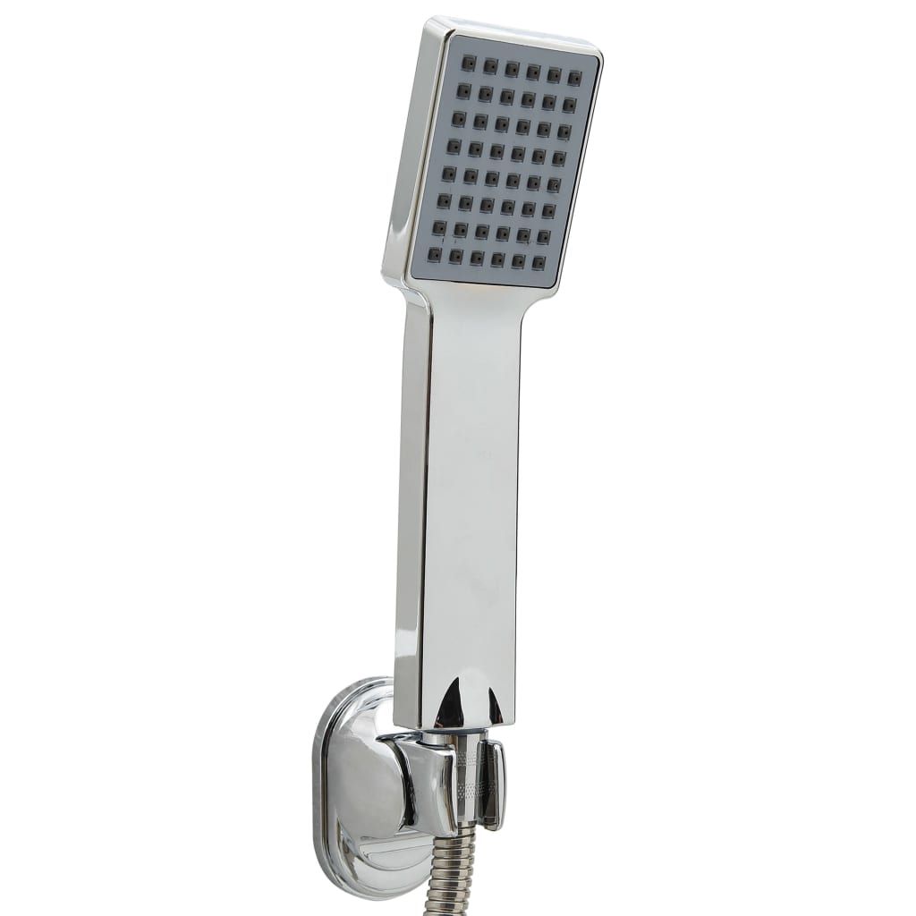 Soffione Doccia Manuale con Tubo 1,5 m Cromato - homemem39