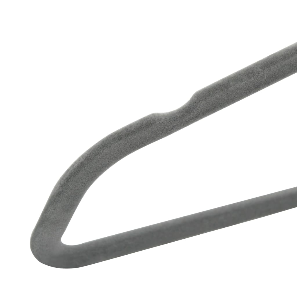 Set Appendiabiti 20 pz Antiscivolo Grigio in Velluto - homemem39