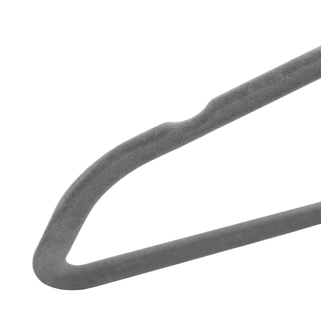 Set Appendiabiti 100 pz Antiscivolo Grigio in Velluto - homemem39