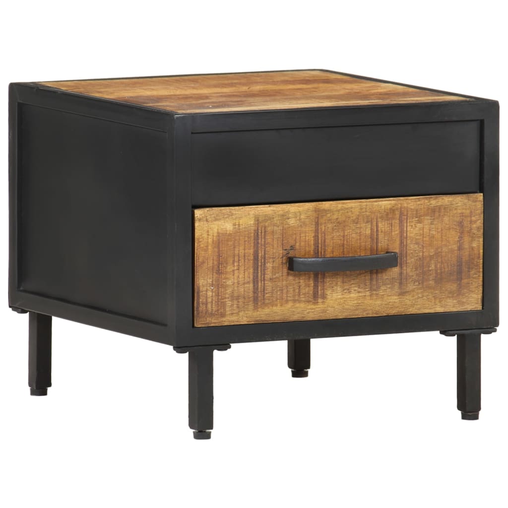 Comodino 40x40x35 cm in Legno di Mango Grezzo | homemem39