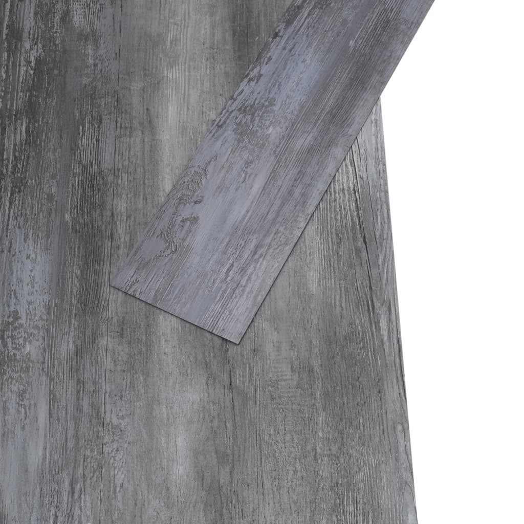Listoni Pavimenti Non Autoadesivi PVC 5,26m² 2mm Grigio Lucido - homemem39