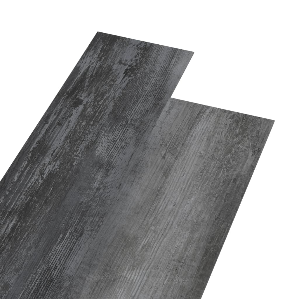 Listoni Pavimento in PVC 4,46 m² 3 mm Autodesivi Grigio Lucido - homemem39