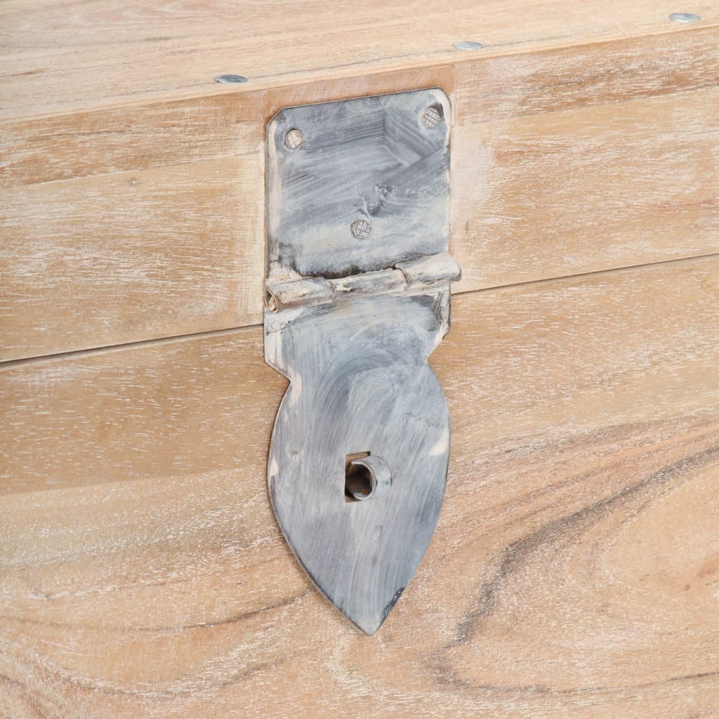 Baule 40x40x40 cm in Legno Massello di Acacia - homemem39