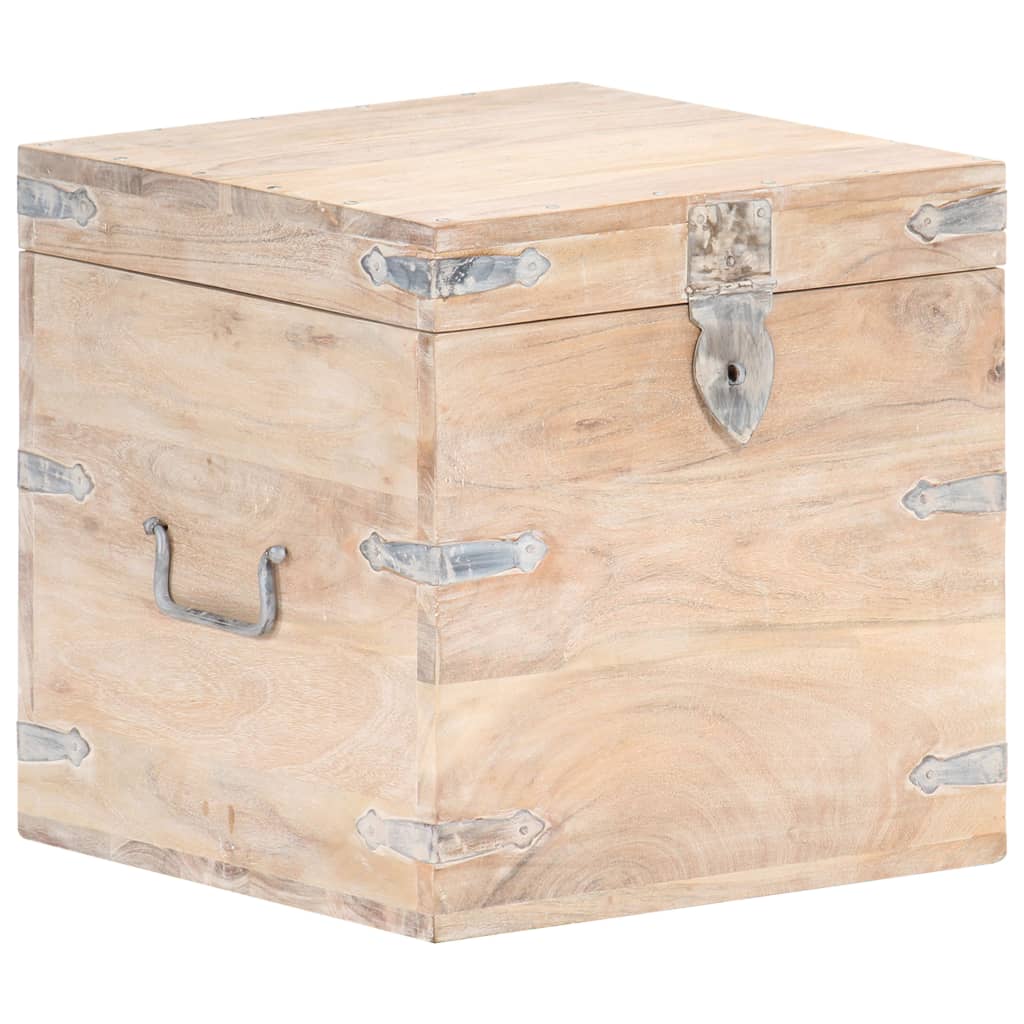 Baule 40x40x40 cm in Legno Massello di Acacia - homemem39