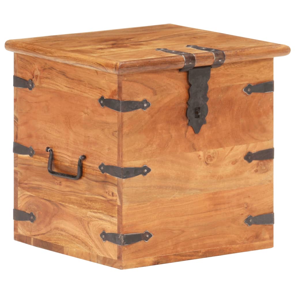 Baule 40x40x40 cm in Legno Massello di Acacia | homemem39