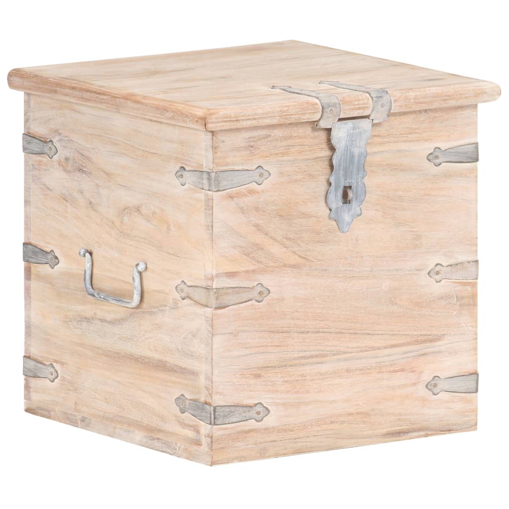 Baule 40x40x40 cm in Legno Massello di Acacia - homemem39