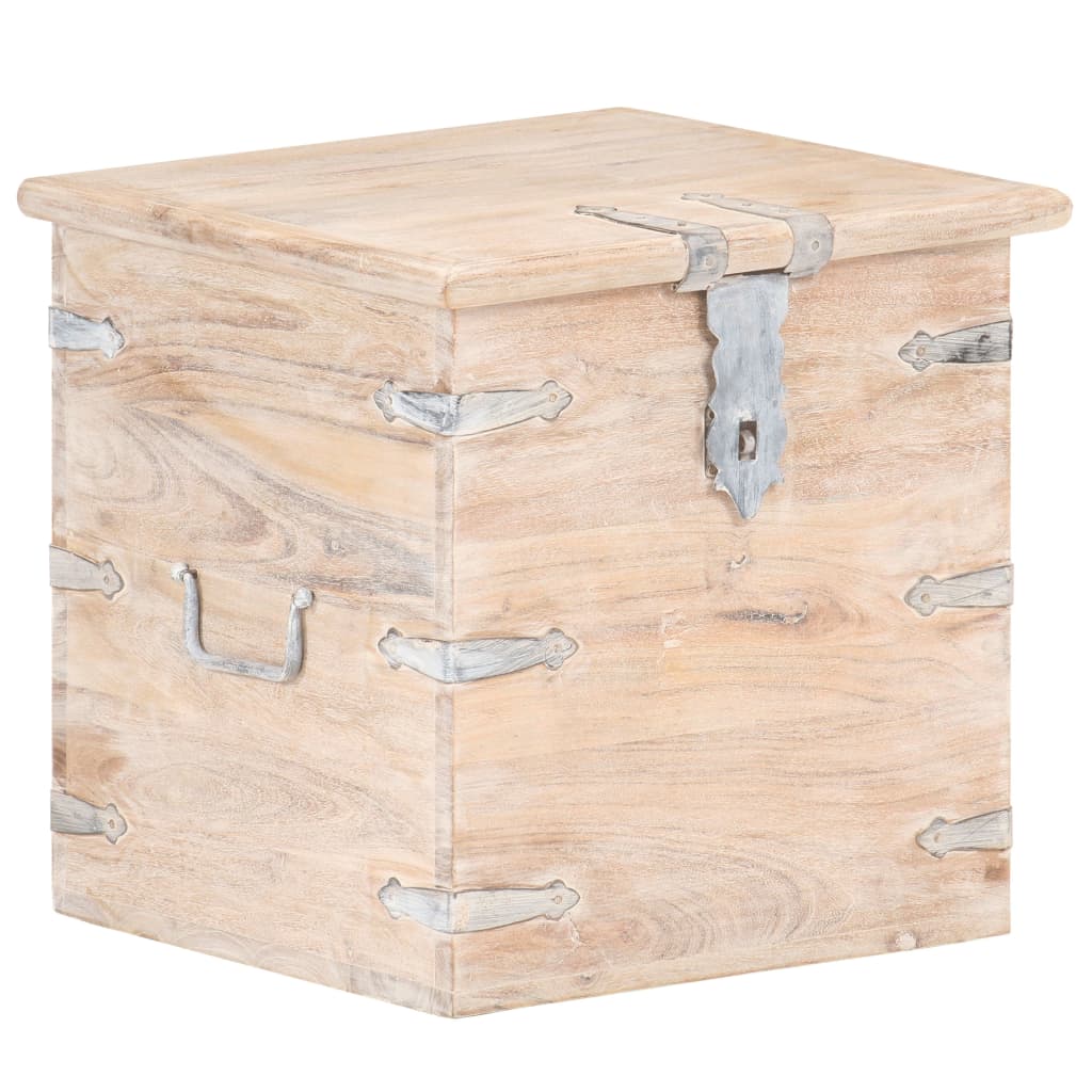 Baule 40x40x40 cm in Legno Massello di Acacia - homemem39