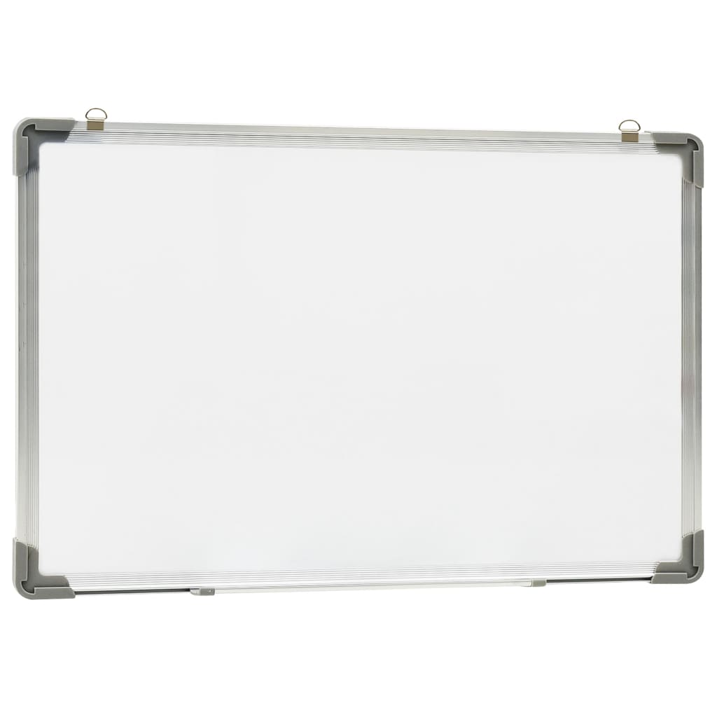 Lavagna Magnetica Bianca Cancellabile a Secco 60x40 cm Acciaio - homemem39