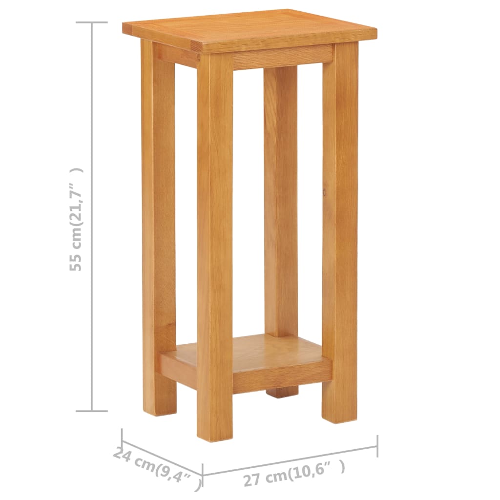 Tavolino da Salotto 27x24x55 cm in Massello di Rovere | homemem39