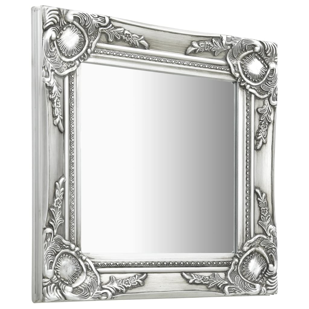 Specchio da Parete 40x40 cm Argento - homemem39