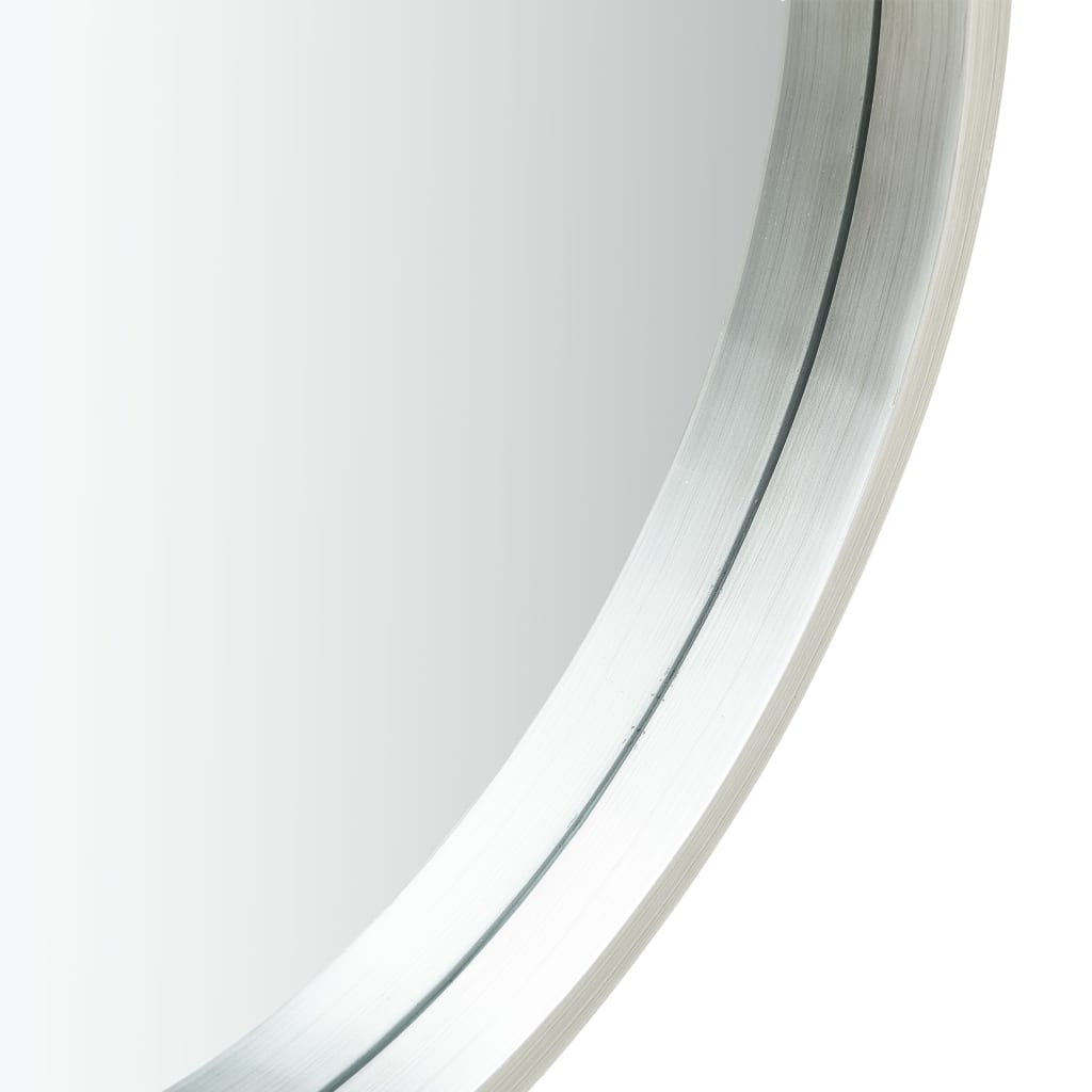Specchio da Parete con Cinghia 50 cm Argento - homemem39