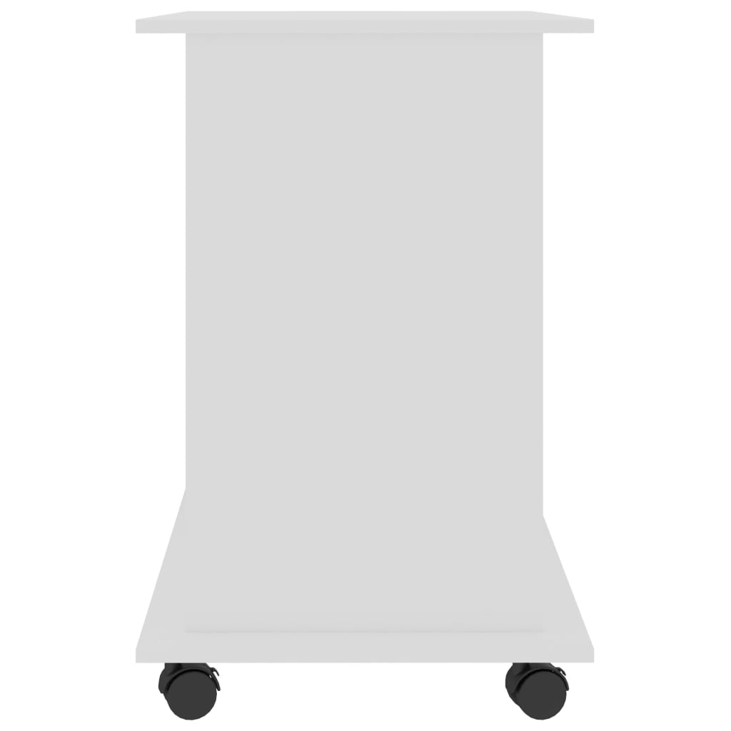 Scrivania ad Angolo Bianca 80x50x75 cm in Legno Multistrato - homemem39