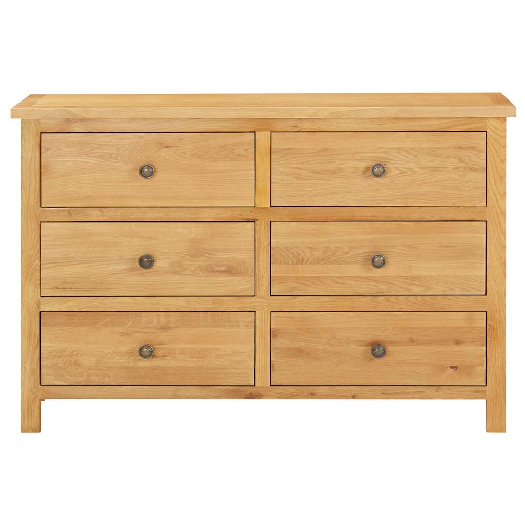 Cassettiera 105x33,5x73 cm in Legno Massello di Rovere - homemem39