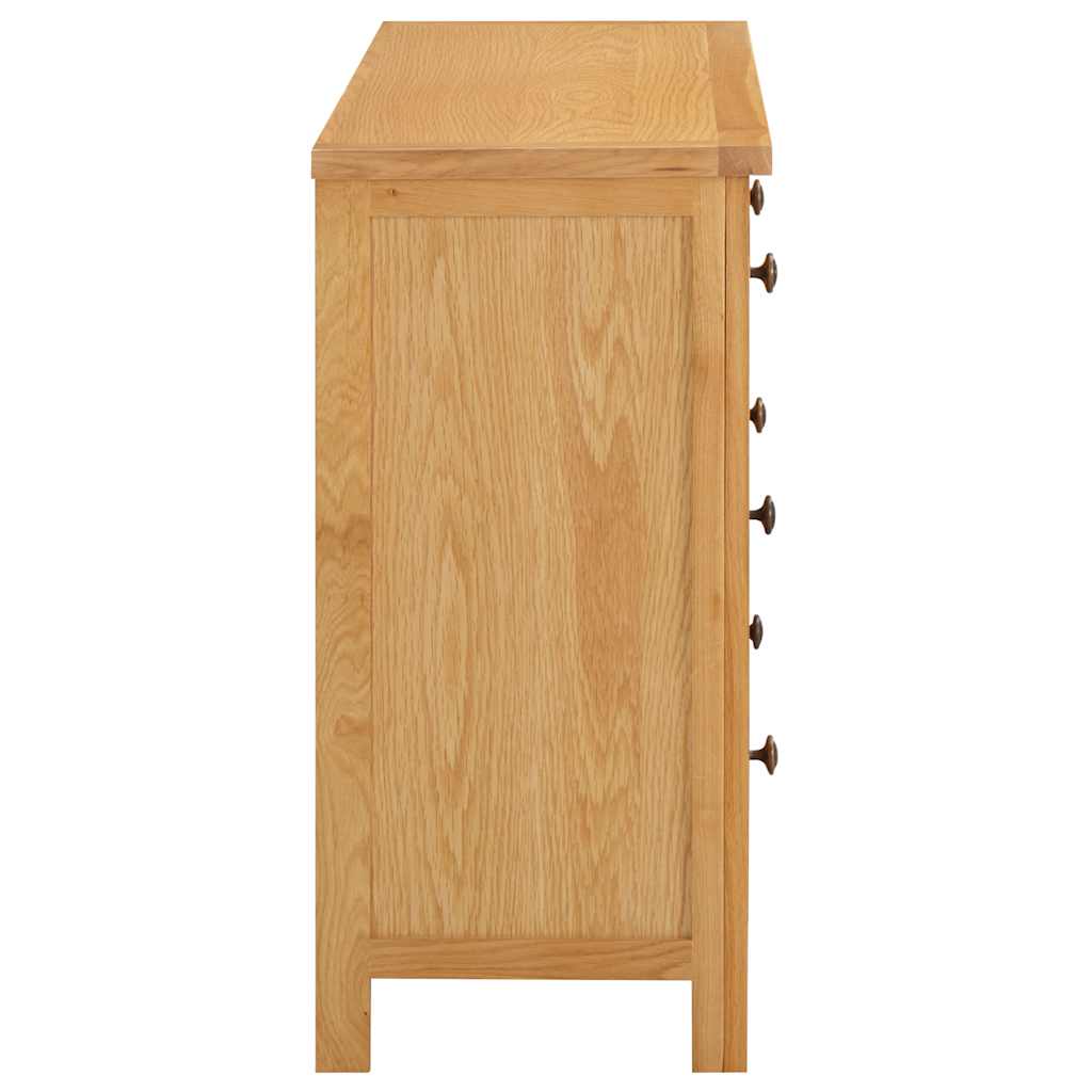 Cassettiera 105x33,5x73 cm in Legno Massello di Rovere - homemem39