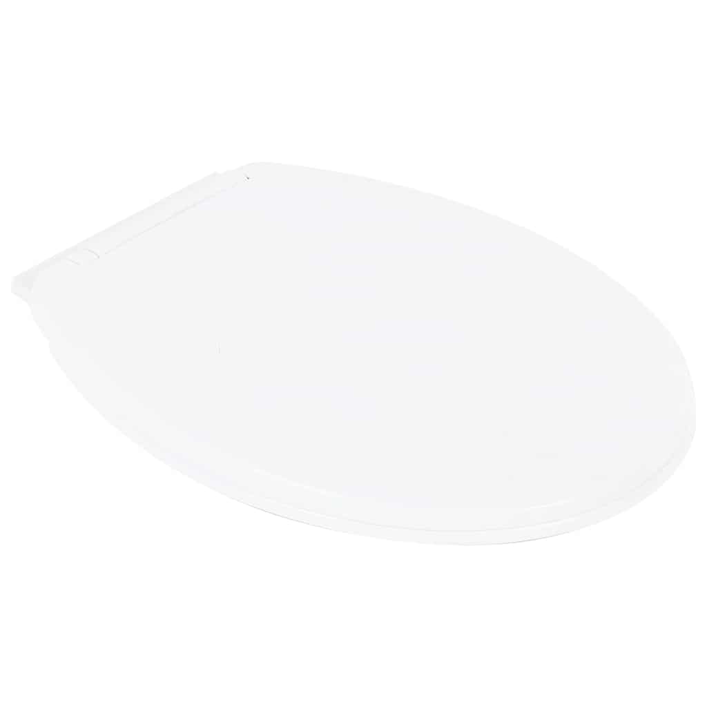 WC Senza Brida 7 cm Altezza Extra Chiusura Rallentata Ceramica Bianca - homemem39