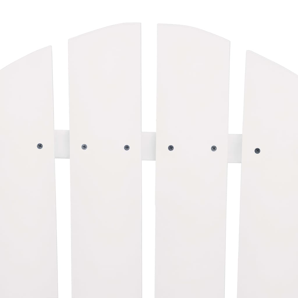 Sedie da Giardino Adirondack con Tavolino in Legno Abete Bianco